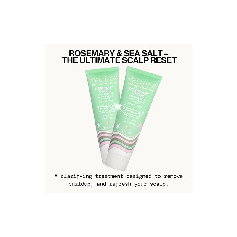 Pacifica - exfoliante para piel cabelludo desintoxicante para romero, 4