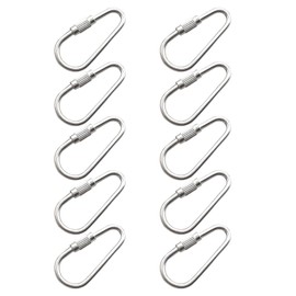 Psdndeww 10-Pack Parrot Toy Hook Stainless Steel Parts Heavy Duty Metal Hooks Suitable for Most Bird Or Small Animal Hanging