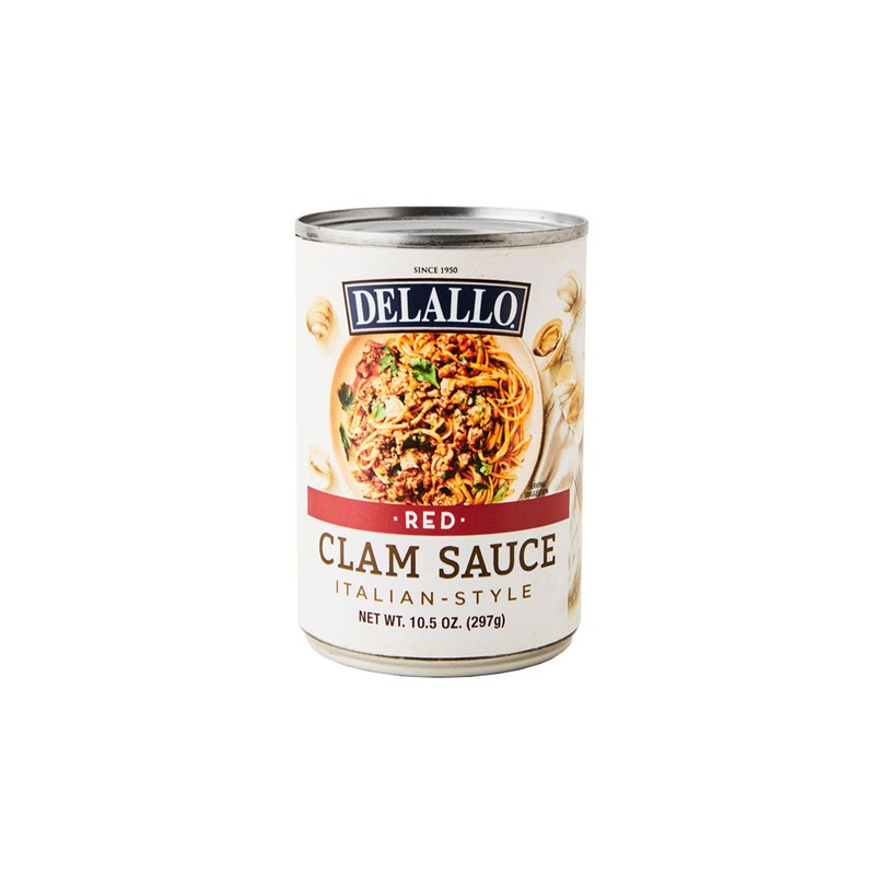 DeLallo Italian Red Clam Sauce, 10.5 Ounce Can, 12 Pack,