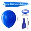 Bezente Royal Blue Latex Party Balloons - 100 Pack 12