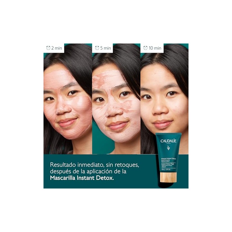 Caudalie Mascarilla Instant Detox, Mascarilla de Arcilla - 35 mL