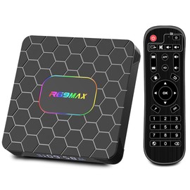 Android TV Box,2025 Android 14 TV Box with 4K 8K HDR10 Wi-Fi 6 4GB RAM 64GB ROM Quad Core ARM Cortex-A53 Chip, Android Box 14.0 2.4G/5G Wi-Fi Ethernet Bluetooth5.0 H.265 3D 4K Video Smart Box for TV