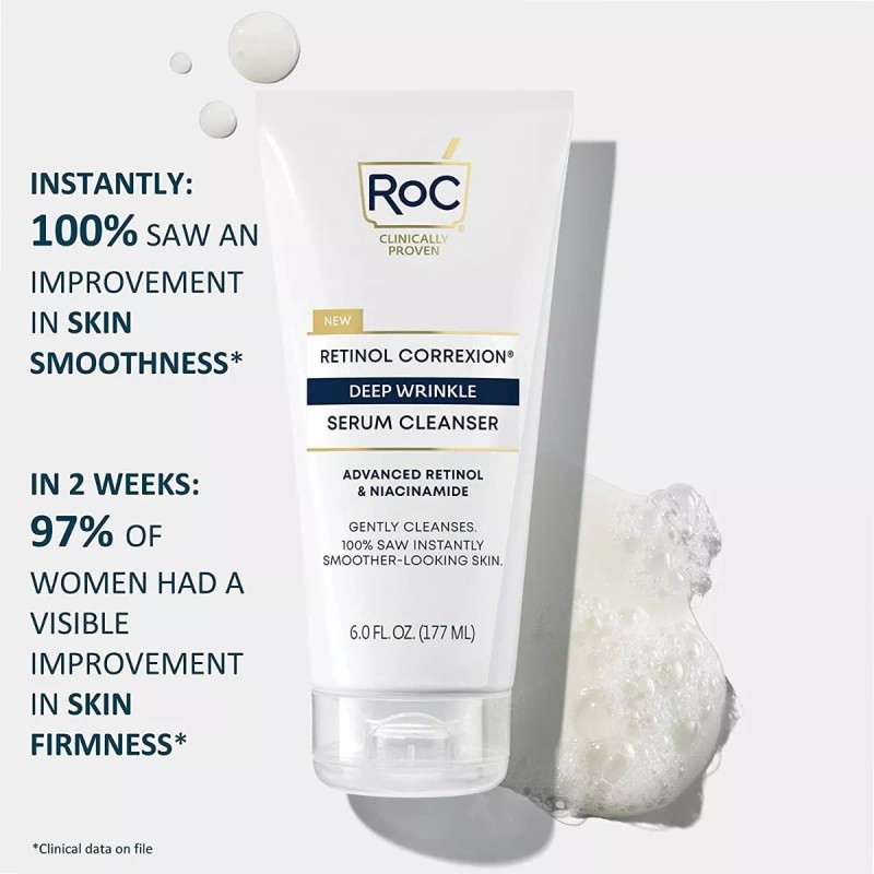 Roc Retinol Correxion-limpiador Facial De Suero De Arrugas