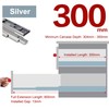 Hafele Stainless Steel Side Mount Drawer Runners, 35kg Load Capacity,