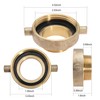 2 PCS 2-1/2" NST (NH) Female x 2" NPT Male