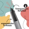 ONLINE Rollerball Slope, Patronen-Roller Strichstärke M, für Standard-Tintenpatronen, ergonomisches Griffstück,
