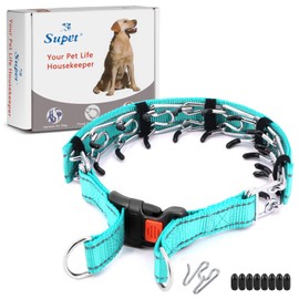 Supet Dog Training Collar for Small Medium Large Dogs with Quick Release Buckle, Adjustable No Pull Dog Collar with Nylon Cover