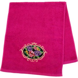 OKA Face Towel, Pink, Approx. 13.0 x 31.5 inches (33 x 80 cm), Chenille Rosé (Elegant, Gorgeous)
