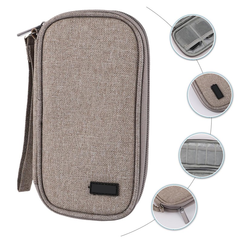 Operitacx Portable USB Flash Drive Organizer Bag Shockproof Storage Case