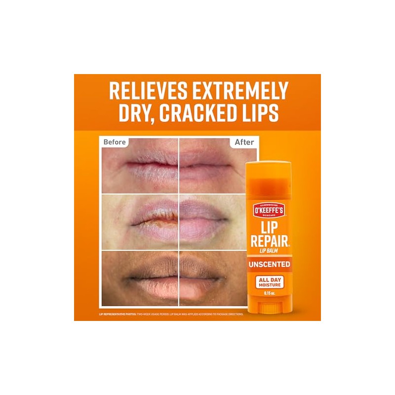 Keeffe Bálsamo Labial Reparación Aroma Labios Secos Agrietados Pack
