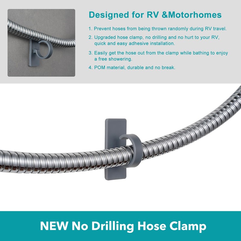 GwernKB RV Shower Head with Hose,5-mode High Pressure Shower Head