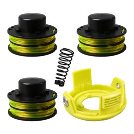 luolety Ryobi RAC118 RLT3525S 1.2mm 8.4m Replacement Spool for Ryobi RAC118 RLT3525S Strimmer (3 Spools+1 Cover)