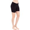 Basic Solid Biker Short Spandex Yoga Leggings (12 inch, Black),