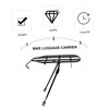Outanaya Durable Folding Bike Luggage Carrier Rack Compact Rear Shelf