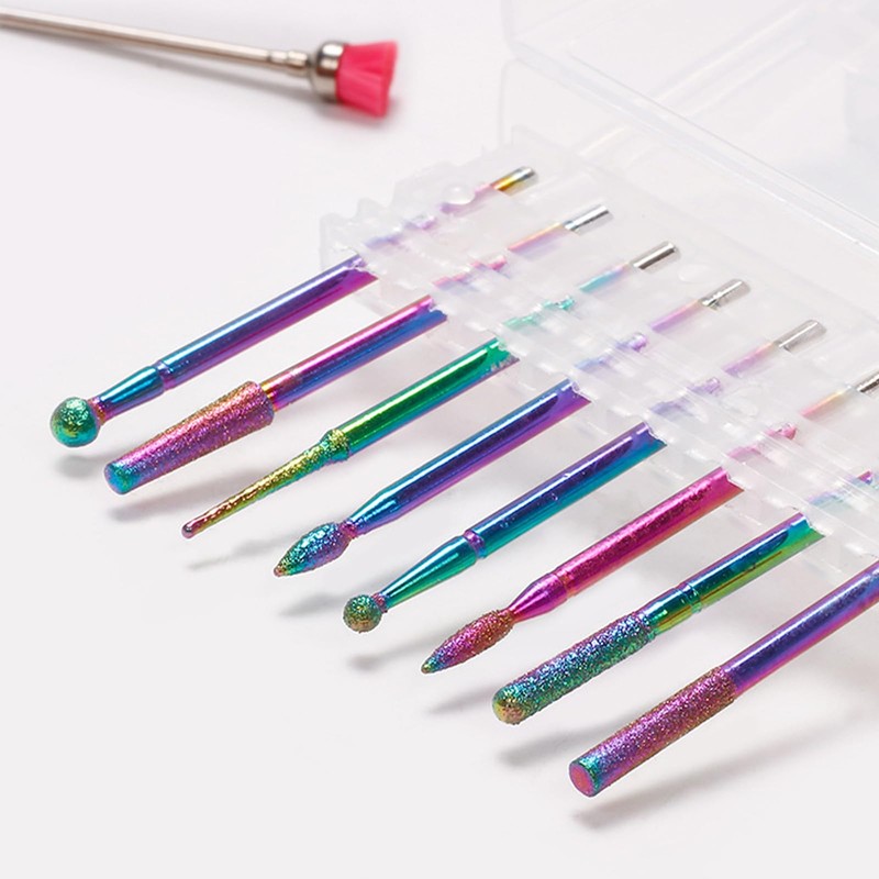 EUDUQ Pack of 17 Bits for Nail Cutter, Tungsten Carbide