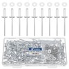 JTAREA Pack of 250 Aluminium Blind Rivets 3.2 x 10