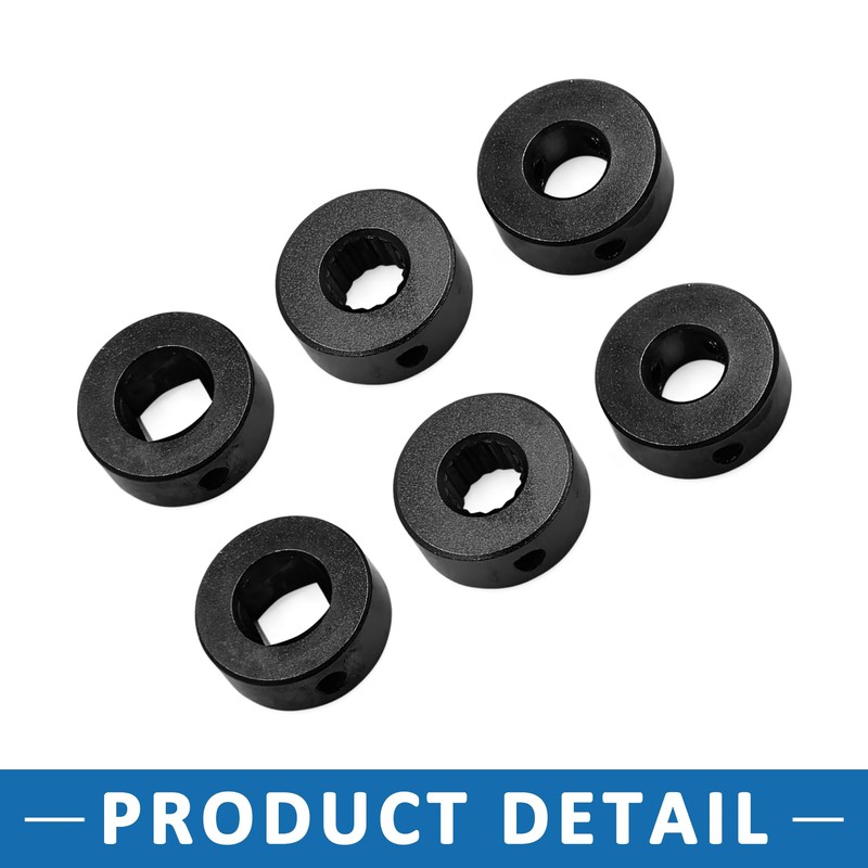 A ABSOPRO Car Door Handle Cranks Universal Window Winders Black