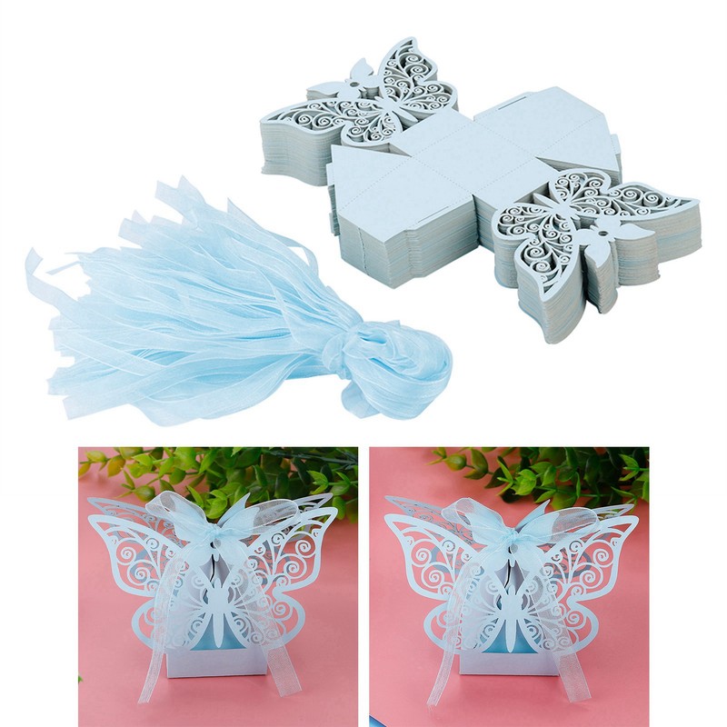 100PCS Wedding Favor Sugar Chocolate Boxes Wedding Decoration for Wedding