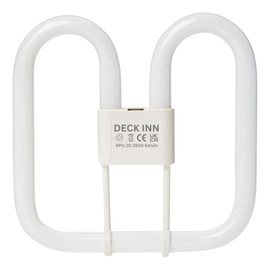 DECK INN 16 Watt 4 Pin 2D 3500 Kelvin Low Energy Saving Lamp White,1050 Lumen Warm White