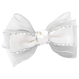 OATIPHO Rhinestone Bow Hair Clip for Women Elegant Hairpin Accessory for Weddings Festivals and Everyday Life Shiny Rhinestone Adorned Barrette for All Hairstyles