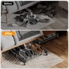 DEYILIAN Under Bed Shoe Storage with Wheels Fixable Underbed Shoe
