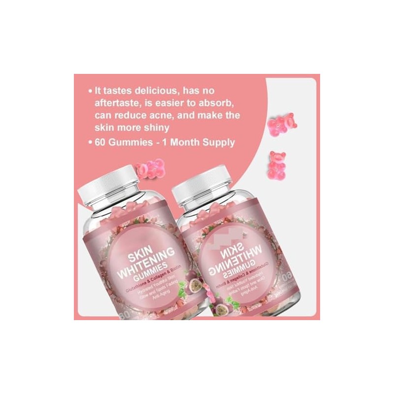 Skin whitening, collagen and biotin, moist and youthful skin