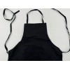 Big Accessories Solid Cooking Kitchen Restaurant Bib Apron Unisex Black