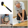 SHINEOFI Rubber Mallet with Rubber Handle Durable Soft Hammer for