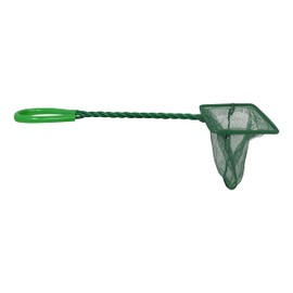 Aquarium Fish Net Fine Mesh Fish Catch Nets With Plastic Handle Quick Catch Fish Net - Green 9/14.5cm HTUK® (Fish Net Small 9cm)