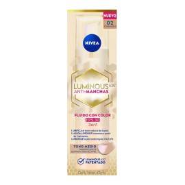 Nivea Luminous630 Fluido Anti-Manchas FPS Tono Medio 40 ml Todo Tipo de Piel