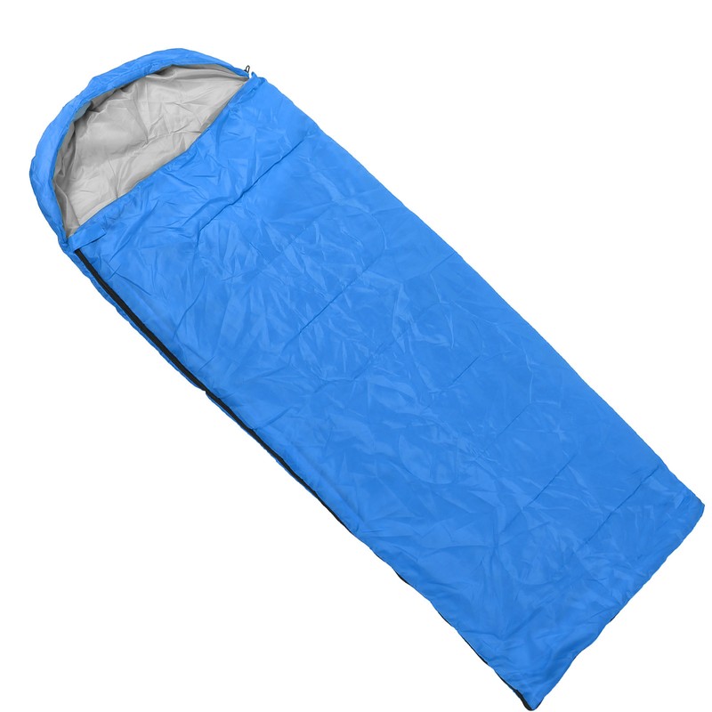 Adult Outdoor Envelope Sleeping Bag with Hood Waterproof for Camping