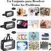 3 Piezas Bolsa de Maquillaje Impermeable, Neceser de Viaje Gran