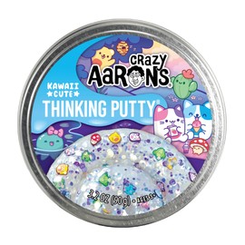 Crazy Aaron's Thinking Putty - Kawaii Cute - See-Through Sensory Putty for Kids and Grown ups in a 4" Tin - Creative and Endless Fun, Stress Relief Therapy Toys, Never Dries Out