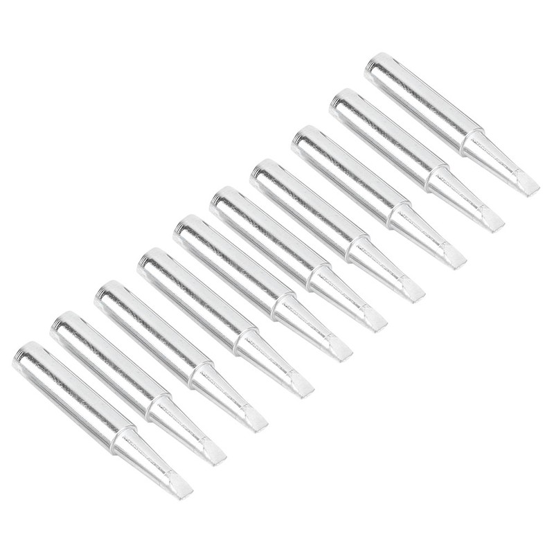 10Pcs Solder Iron Tip Brass Internal Heating Lead Free Soldering