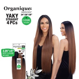 Freetress Organique Mastermix Weave - YAKY STRAIGHT 4PCS 24/26/28 INCH (1B)