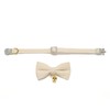 YUDOTE Cotton Breakaway Cat Collar with Bow Tie and Bell,