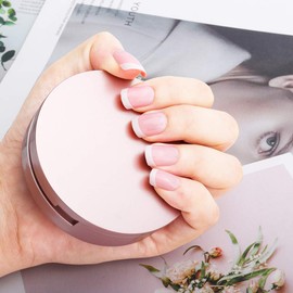 Yokilly 120 Pieces Natural French Fake Nails,Acrylic False Nails Kit Including 12 Different Size Short Press on False Nails,Pink White Nails Tips Sets with Nail Glue Stickers,Files and Stick (120 Pcs)