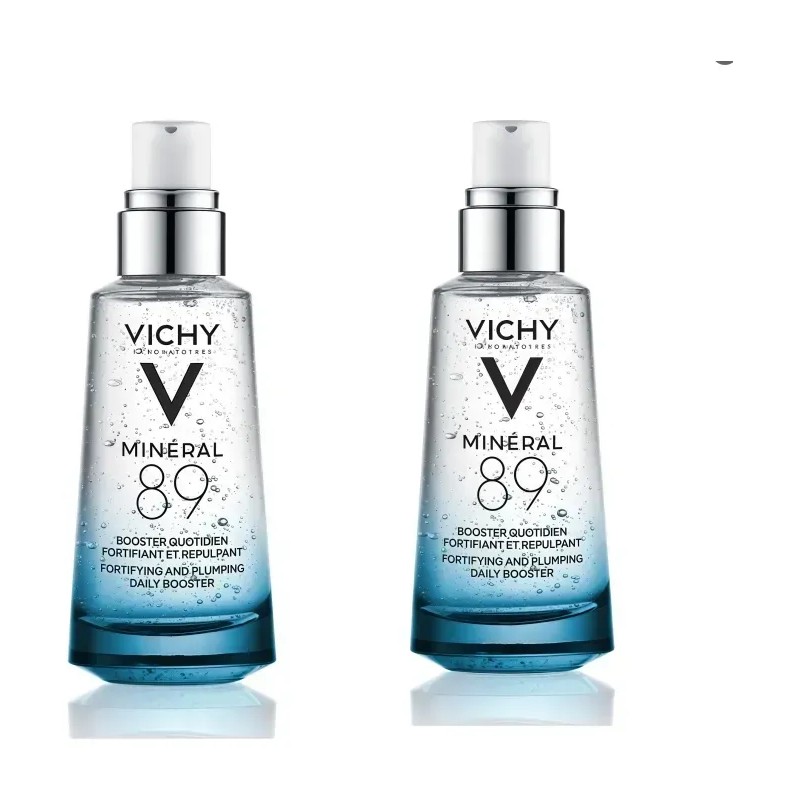 2pc Vichy Minéral 89 Booster Sérum Hidratante Fortificante