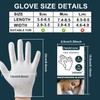 Cotton Moisturizing Hand Gloves, 6 Pairs, White, Washable SPA Gloves