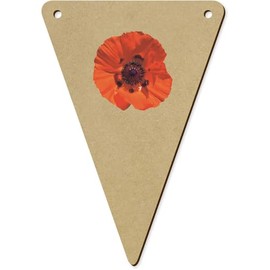 Azeeda 5 x 140mm 'Mohn' Wimpelkette/Girlande (BN00086345)