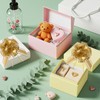 6 Pcs 6 Inch Double-Layered Pull Bows, Organza Ribbon Gold
