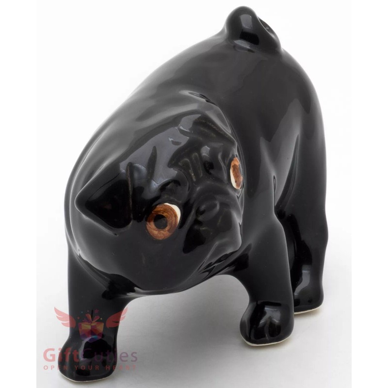 Porcelain Figurine of the Pug dog