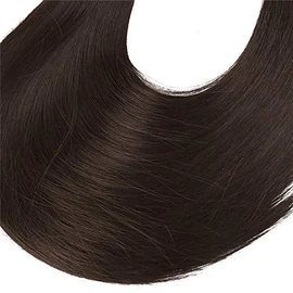 Coleta Postiza Ondulada SARLA 22" Cola de Caballo Resistente al Calor (CASTAÑO OBSCURO MEDIO)