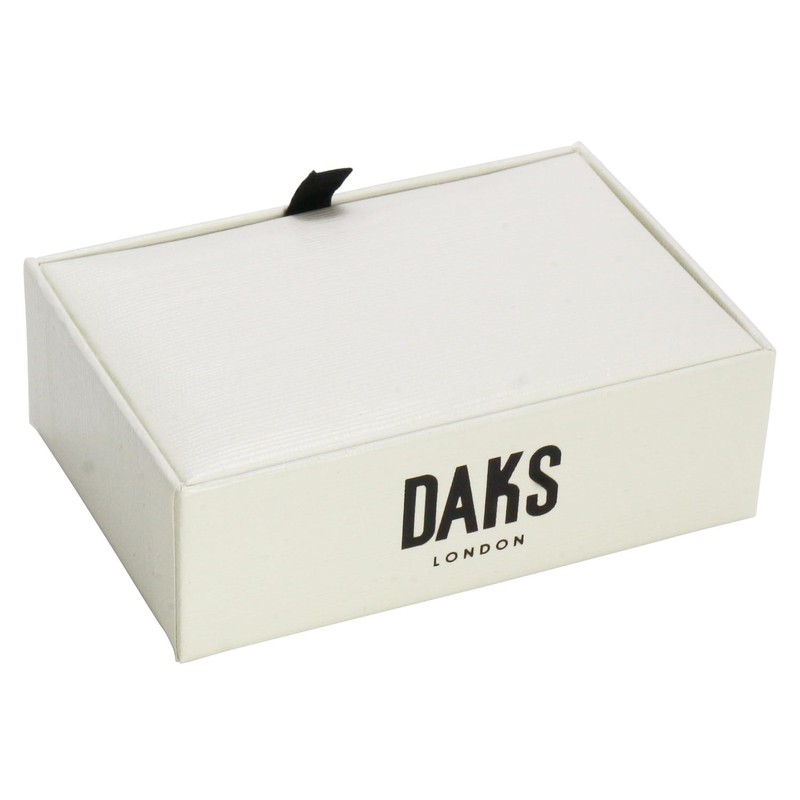 DAKS Ducks Silver Embossed Check Tie Clip se-da032, Brass, No