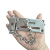 Stainless Steel Anti-hotlink Latch, Sliding Bolt Latch with Chain, Household