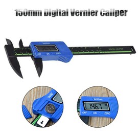 LCD Digital Vernier Caliper,150mm/6inch LCD Digital Electronic Carbon Fiber Vernier Caliper Measuring Tool