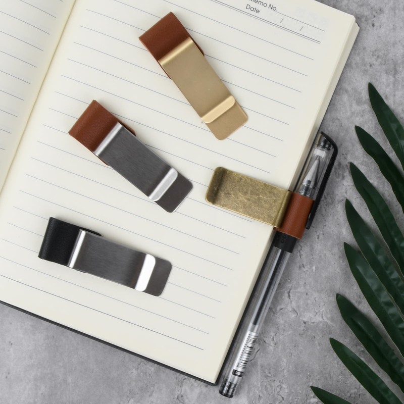 Ehuihuan Pack of 4 Pen Holder Clip, Pen Clip Holder,