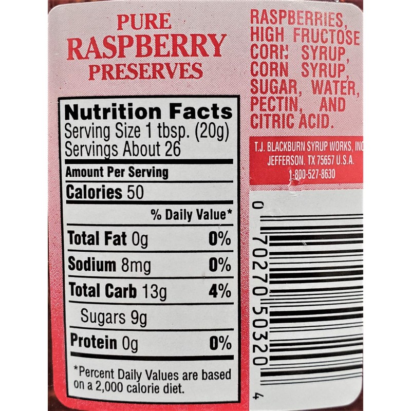 Blackburn's Preserves & Jellys 18oz Reusable Handled Glass Mug Jar