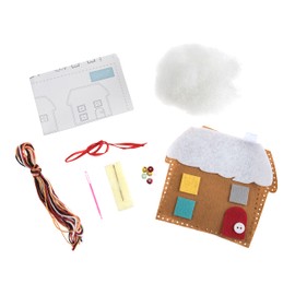 Trimits Christmas Felt Decoration Kits, 11 x 11cm, Gingerbread House