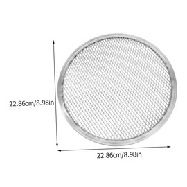 FUNOMOCYA 1pc Aluminum Alloy Pizza Screen Seamless Baking Pan with Holes for Home Commercial Use for Even Baking Airflow